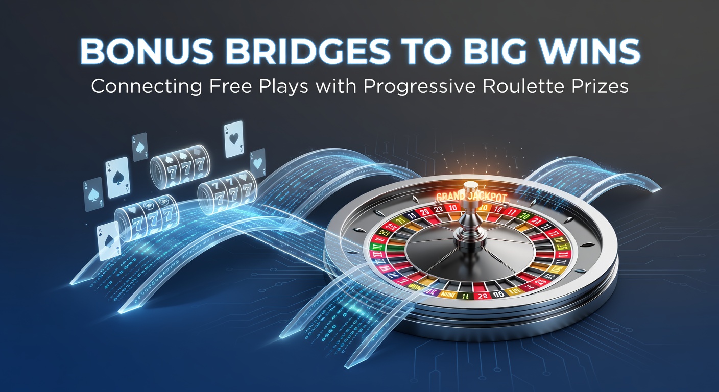 Roulette wheel with bonus chips and progressive jackpot display overlay