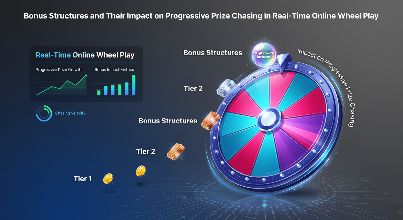 Online wheel game interface displaying progressive jackpot meter alongside bonus offer details