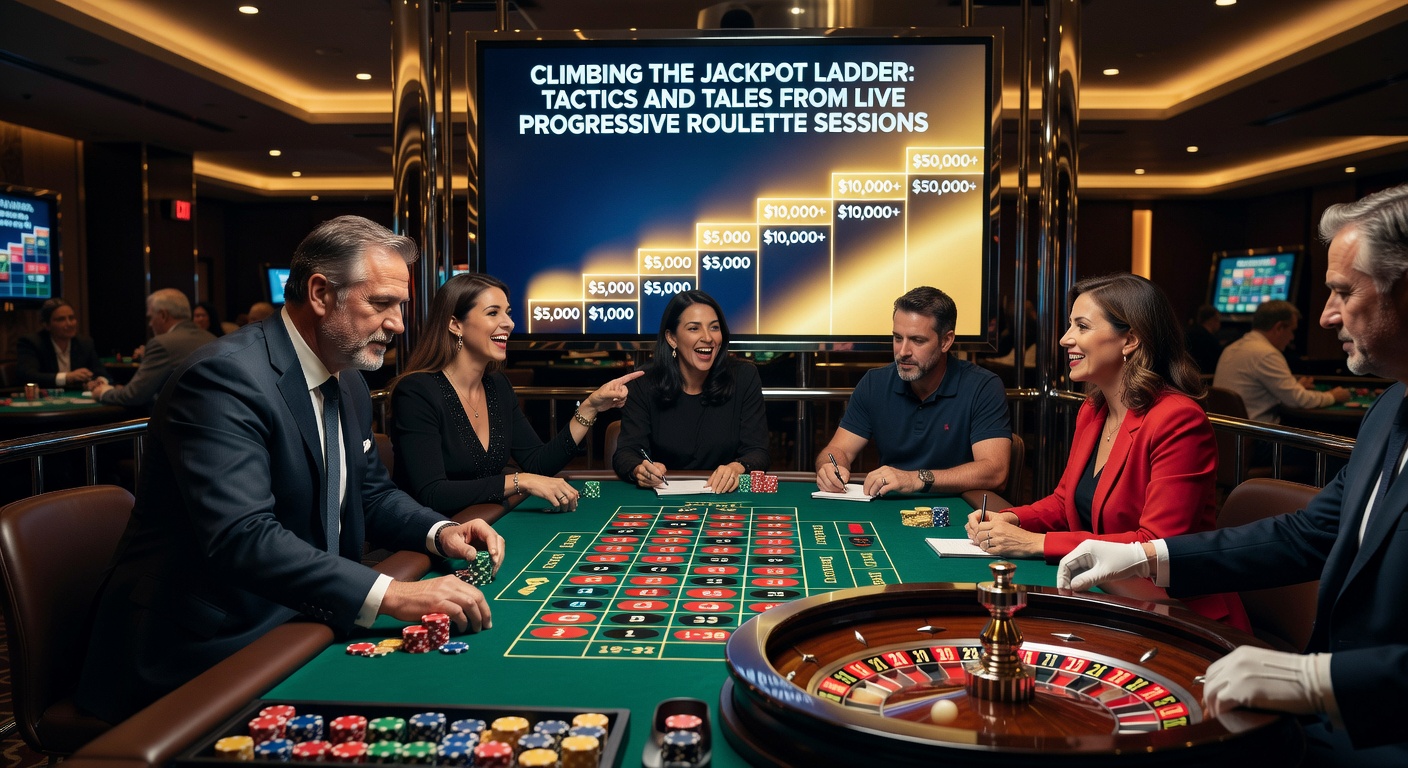 Player celebrating a massive progressive jackpot win on a live roulette stream, with jackpot meter frozen at peak value and dealer applauding