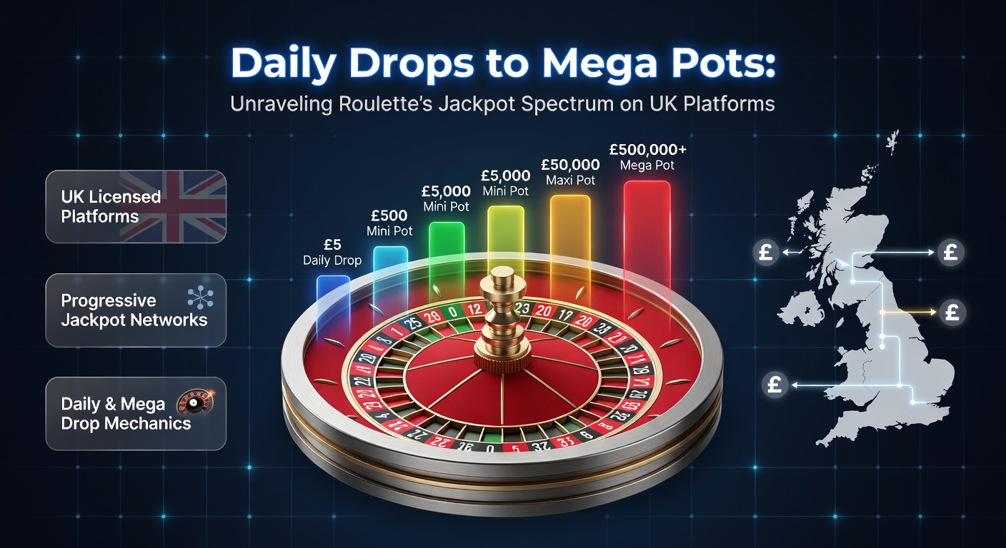 Dynamic chart illustrating jackpot accumulation rates across daily, mini, major, and mega tiers in live roulette, with real-time meters and payout examples from UK platforms