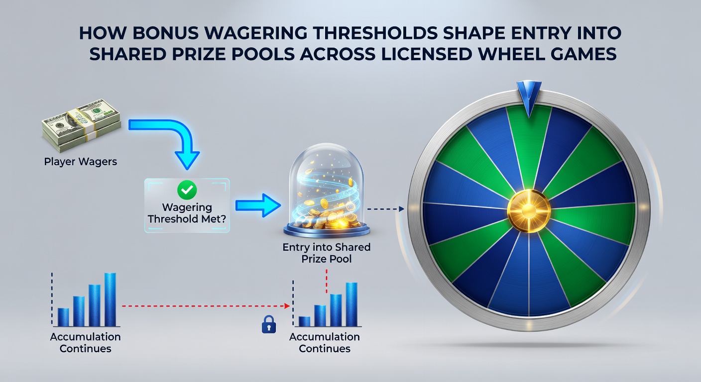 Infographic illustrating real-time contribution tracking and threshold completion for roulette prize pools