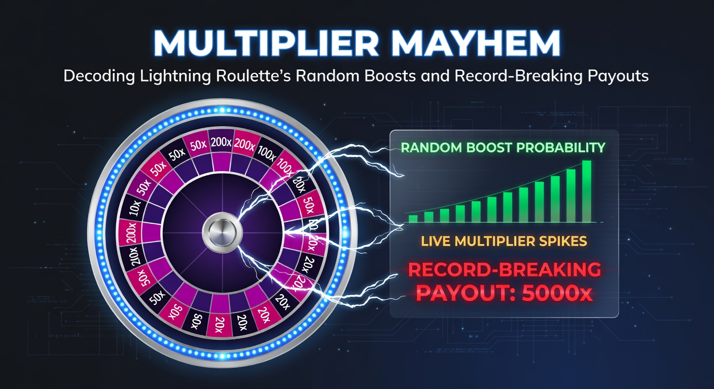 Lightning Roulette wheel with glowing multiplier numbers during a live spin, capturing the electric energy of random boosts