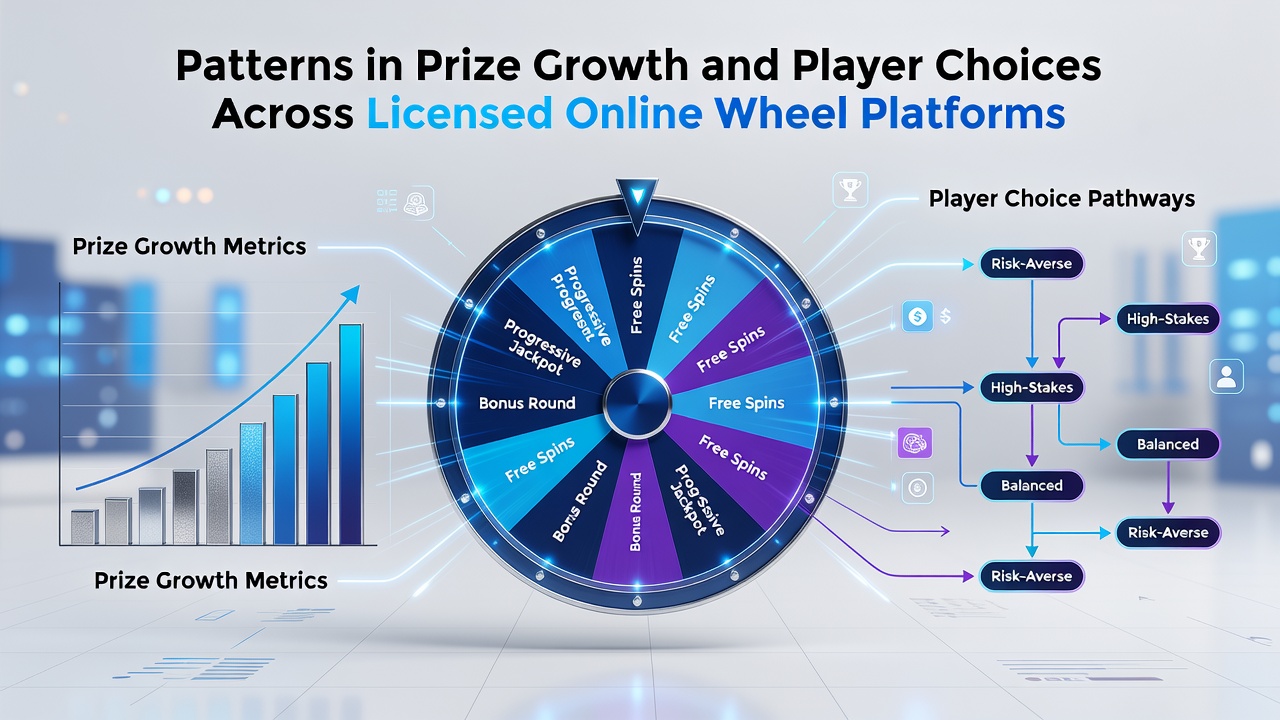 Data visualization showing prize growth trends across licensed online wheel platforms from 2024 to 2026