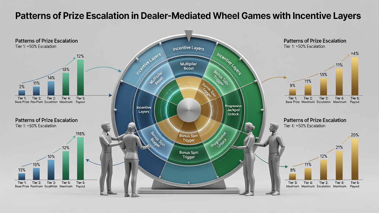 Chart illustrating prize pool growth curves across different incentive layer activations in wheel games