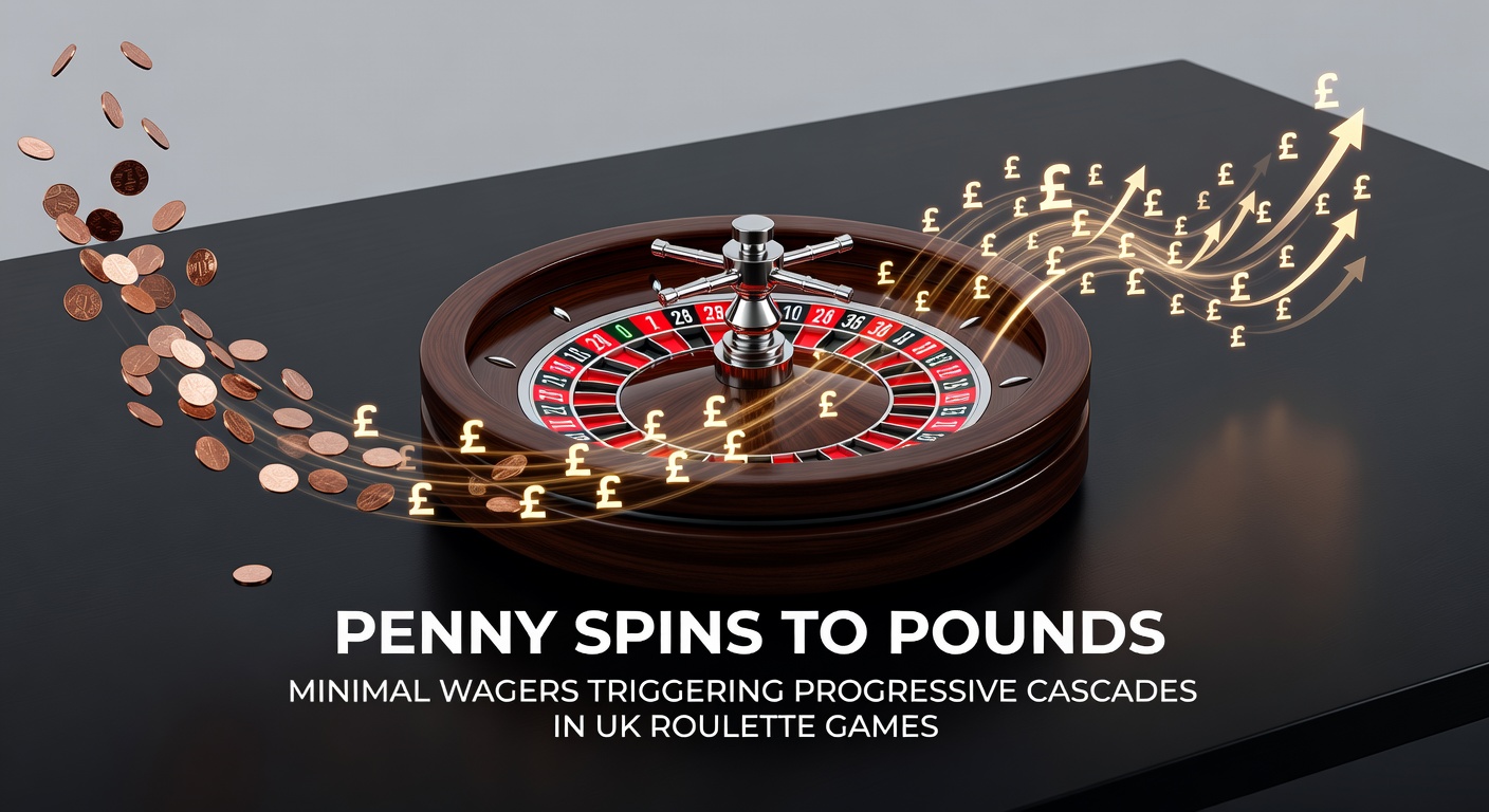 Close-up of digital roulette interface displaying 10p side bet active beside climbing progressive jackpot counter in pounds