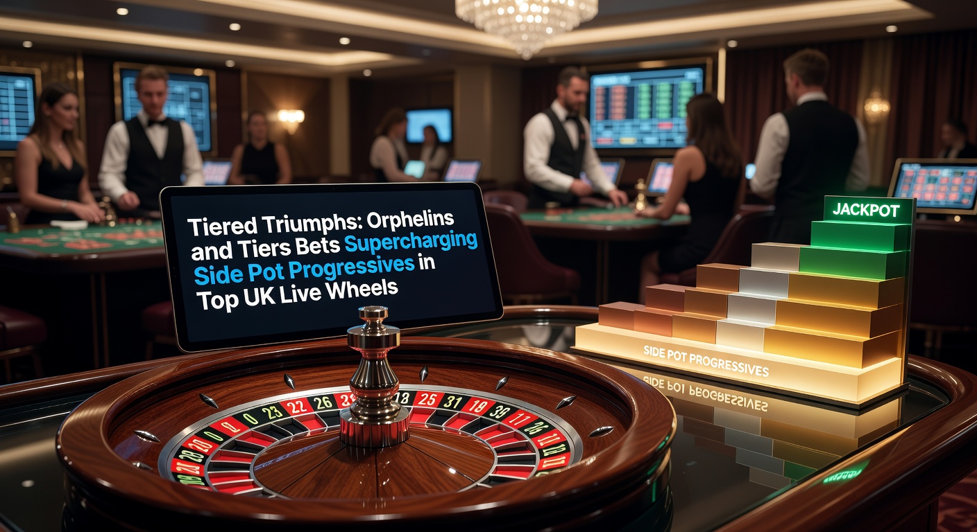 Dynamic close-up of a live roulette wheel highlighting Orphelins and Tiers bet sectors with glowing progressive jackpot indicators