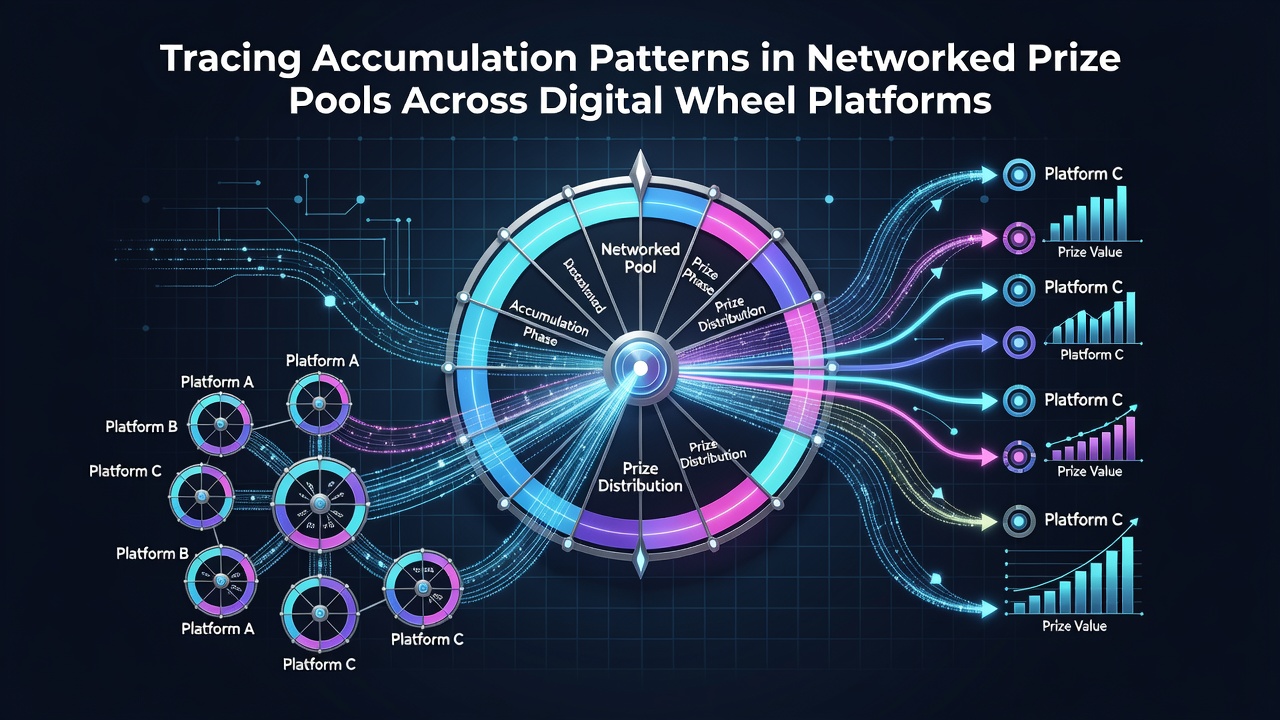 Graph illustrating prize pool accumulation trends over multiple weeks with regional contribution overlays