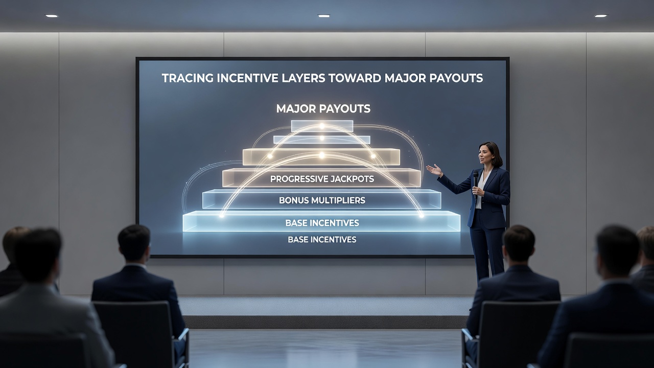 Illustration of progressive jackpot accumulation across live spinning platforms