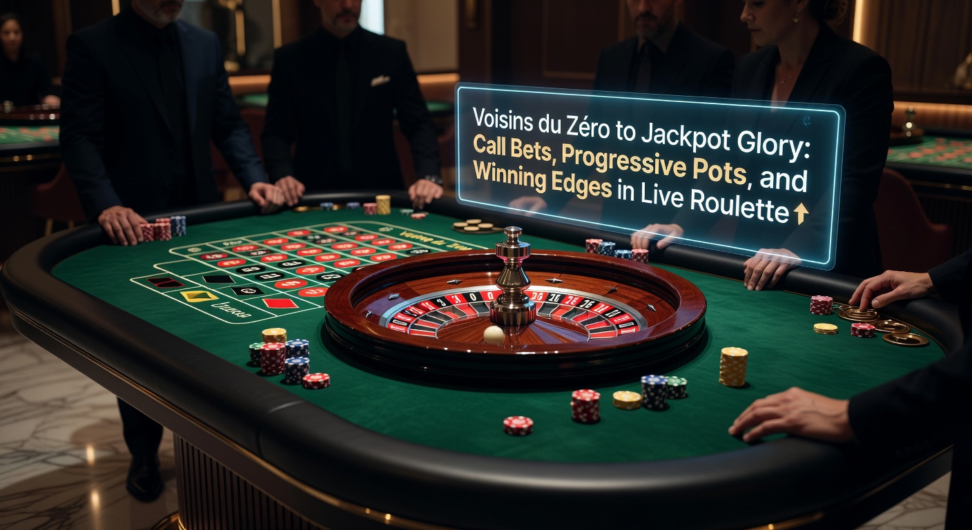Dynamic live roulette table featuring call bet announcements and a glowing progressive jackpot meter in action