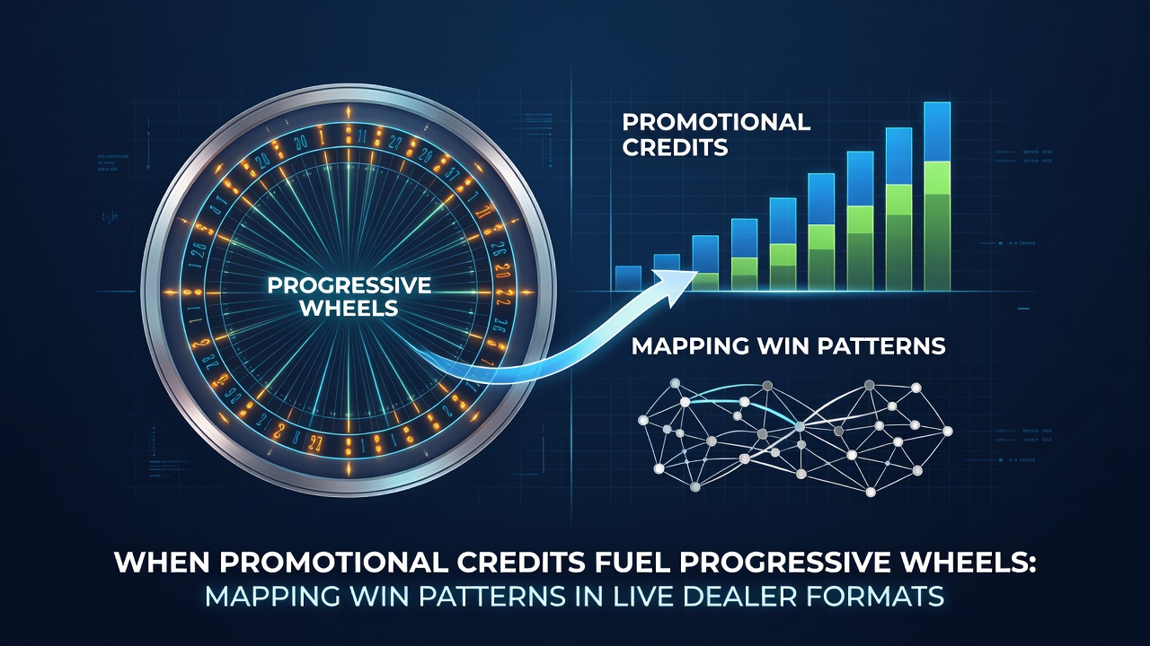 Live dealer progressive roulette table showing wheel and betting interface with promotional credit indicators
