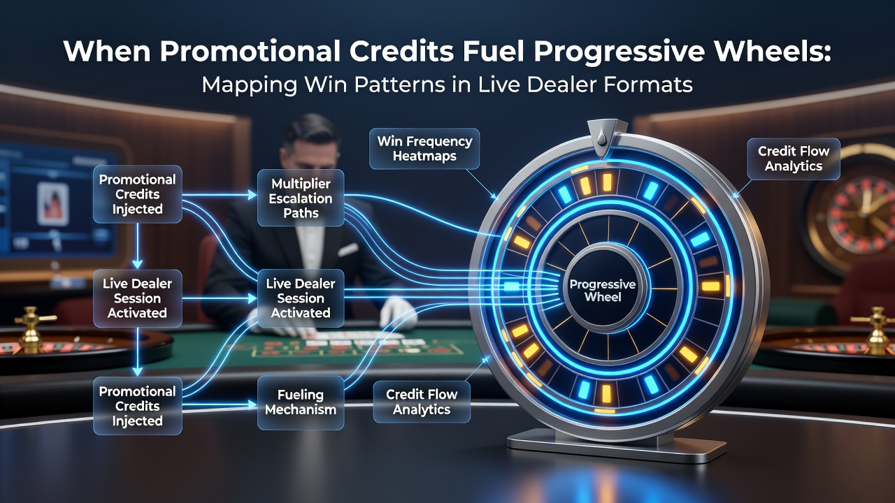 Data visualization of win patterns and progressive jackpot trends in live dealer roulette sessions